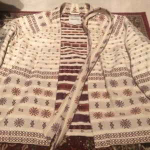 EUC Madewell Jacquard Wrap Sweater - MEDIUM